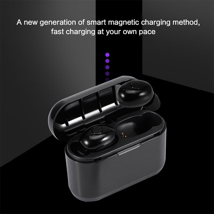 DT-4 IPX Waterproof Bluetooth 5.0 Wireless Bluetooth Earphone with 350mAh Magnetic Charging Box, Support for Calling(Rose Gold) - Bluetooth Earphone by PMC TechLife | Online Shopping South Africa | PMC TechLife