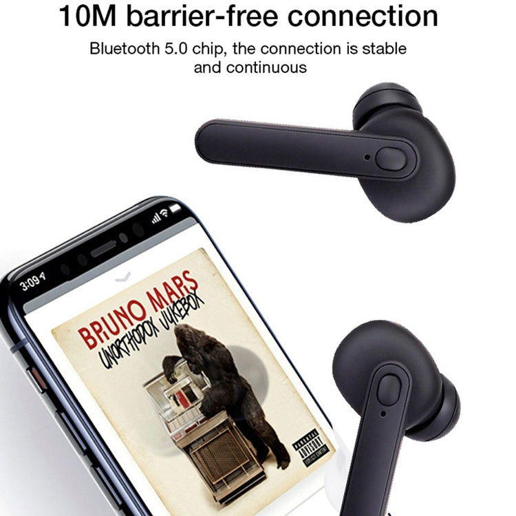 DT-5 IPX Waterproof Bluetooth 5.0 Wireless Bluetooth Earphone with Magnetic Charging Box, Support Call & Power Bank Function(Black) - Bluetooth Earphone by PMC TechLife | Online Shopping South Africa | PMC TechLife