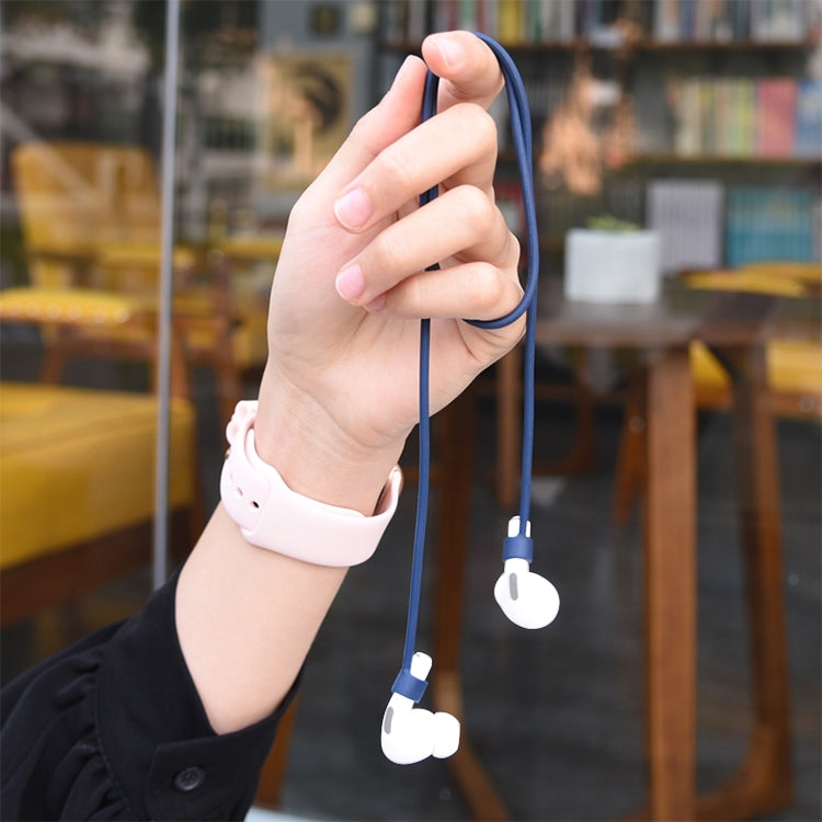 For AirPods Pro 5 in 1 Silicone Earphone Protective Case + Earphone Bag + Earphones Buckle + Hook + Anti-lost Rope Set(Black) - For AirPods Pro by PMC TechLife | Online Shopping South Africa | PMC TechLife | Buy Now Pay Later Mobicred