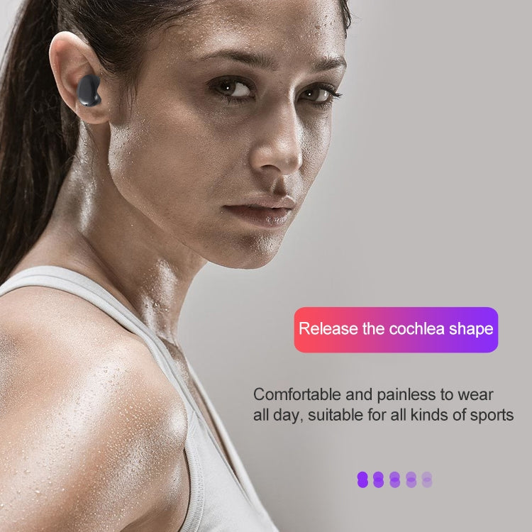 DT-14 Wireless Two Ear Bluetooth Headset Supports Touch & Smart Magnetic Charging & Power On Automatic Pairing(Black) - Bluetooth Earphone by PMC TechLife | Online Shopping South Africa | PMC TechLife