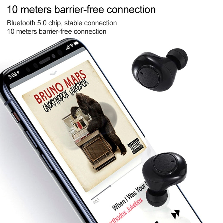 DT-15 Wireless Two Ear Bluetooth Headset Supports Touch & Smart Magnetic Charging & Power On Automatic Pairing (Red) - Bluetooth Earphone by PMC TechLife | Online Shopping South Africa | PMC TechLife