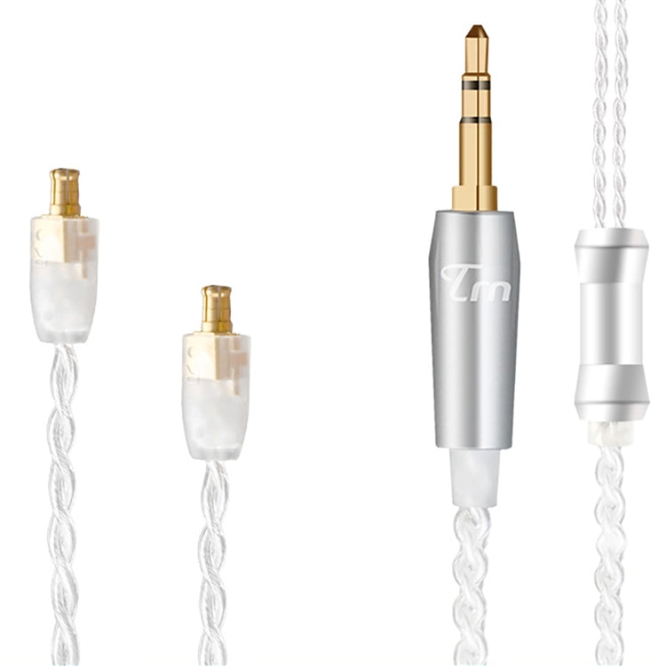 TRN Silver Plated Upgrade Cable Headphones Cable with A2DC Connection for TRN V10 V20 Earphone - Cable & Splitter by TRN | Online Shopping South Africa | PMC TechLife | Buy Now Pay Later Mobicred