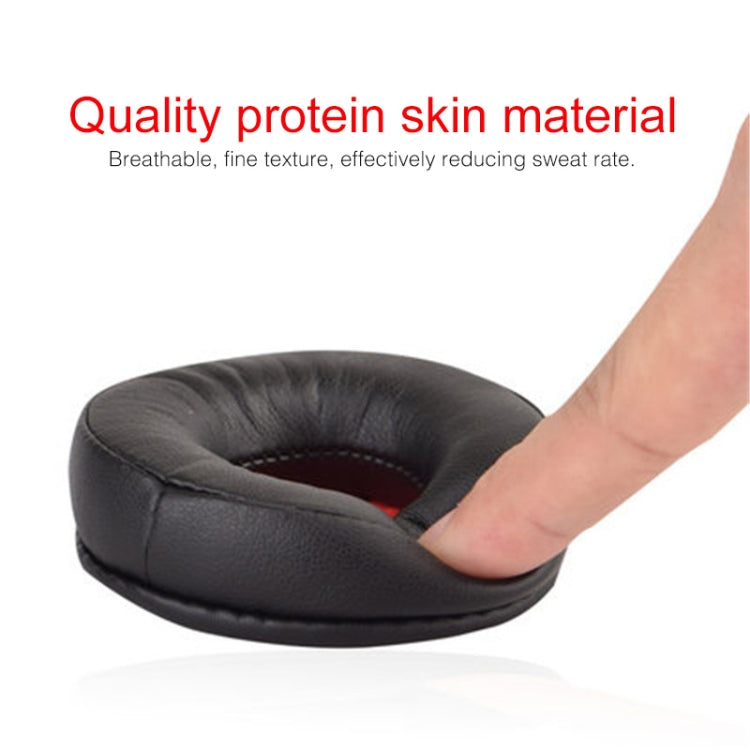 1 Pair Leather Sponge Protective Case for Jabra MOVE Headphone(Black Red) - Earmuff & Pad by PMC TechLife | Online Shopping South Africa | PMC TechLife