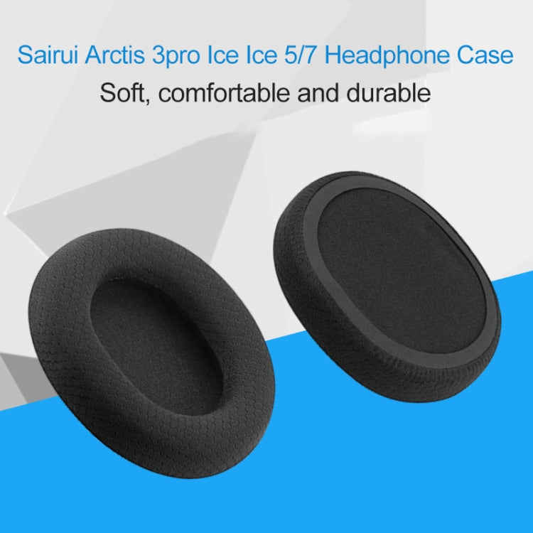 1 Pair Leather Sponge Protective Case for Steelseries Arctis 3 Pro  / Ice 5 / Ice 7 Headphone (Grey) - Earmuff & Pad by PMC TechLife | Online Shopping South Africa | PMC TechLife