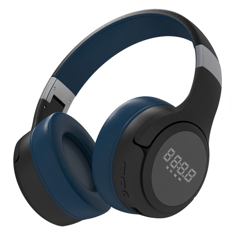 ZEALOT B28 Folding Headband Bluetooth Stereo Music Headset with Display (Black Blue) - free shipping - PMC TechLife - Order now!