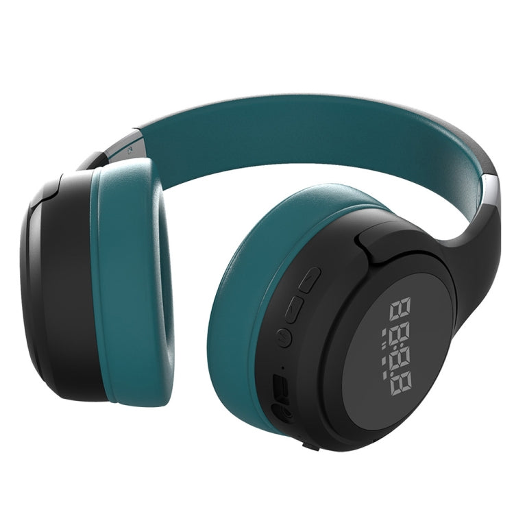 ZEALOT B28 Folding Headband Bluetooth Stereo Music Headset with Display (Dark Green) - free shipping - PMC TechLife - Order now!