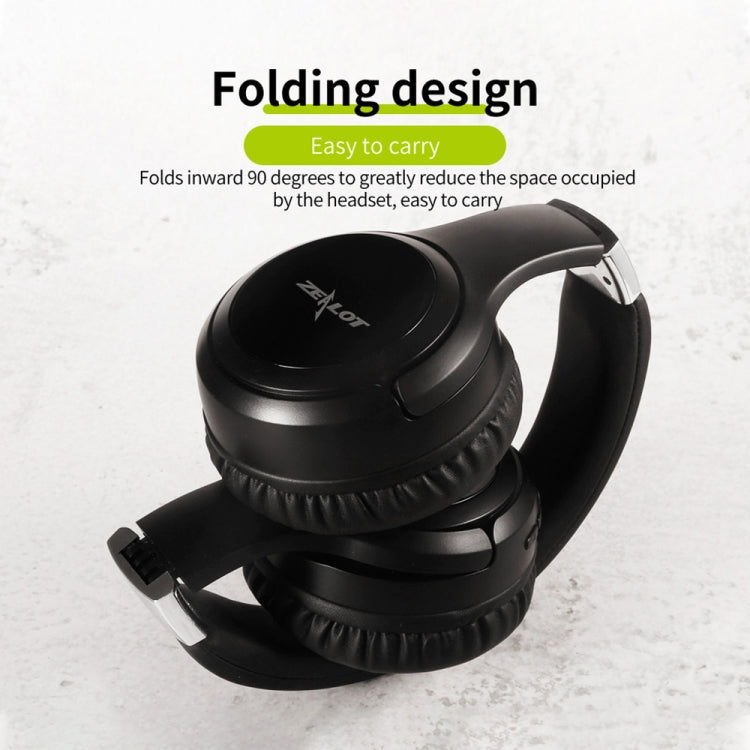 ZEALOT B28 Folding Headband Bluetooth Stereo Music Headset with Display (Dark Green) - free shipping - PMC TechLife - Order now!