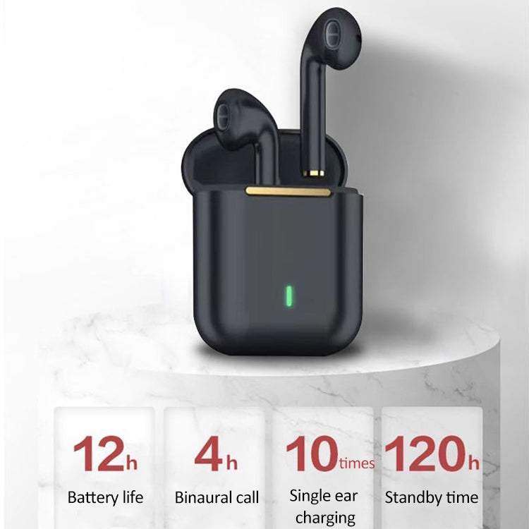 J18 Bluetooth 5.0 TWS Wireless Binaural Bluetooth Earphone with Charging Box(Black) - TWS Earphone by PMC TechLife | Online Shopping South Africa | PMC TechLife