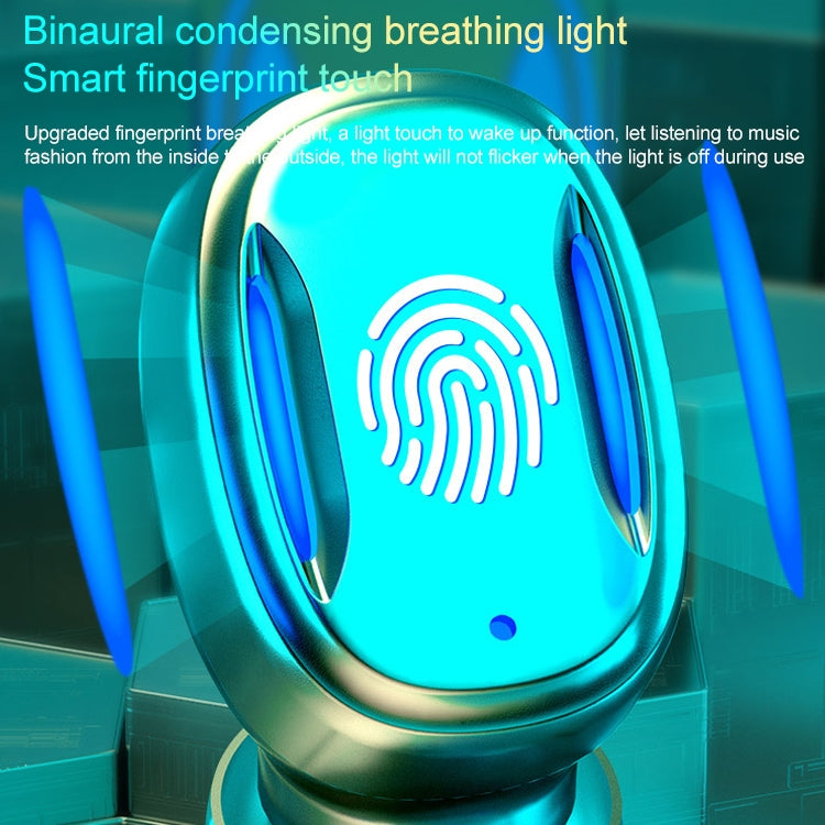 A22 English Version Pull-out Digital Display Bluetooth Earphone with Magnetic Charging Box, Support Touch Light & Power Bank (Pink) - Bluetooth Earphone by PMC TechLife | Online Shopping South Africa | PMC TechLife