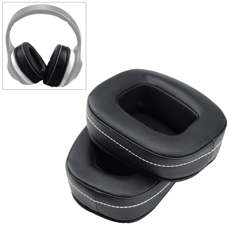 2 PCS For DENON AH-D600 / AH-D7100 Soft Sponge Earphone Protective Cover Earmuffs(Black White) - Earmuff & Pad by PMC TechLife | Online Shopping South Africa | PMC TechLife