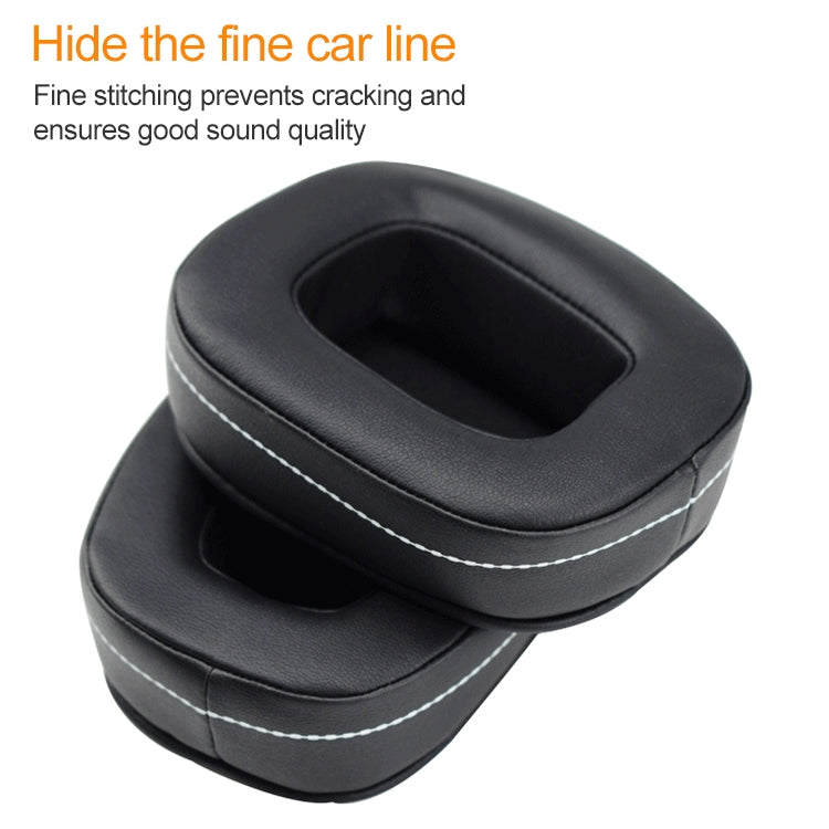 2 PCS For DENON AH-D600 / AH-D7100 Soft Sponge Earphone Protective Cover Earmuffs(Black White) - Earmuff & Pad by PMC TechLife | Online Shopping South Africa | PMC TechLife