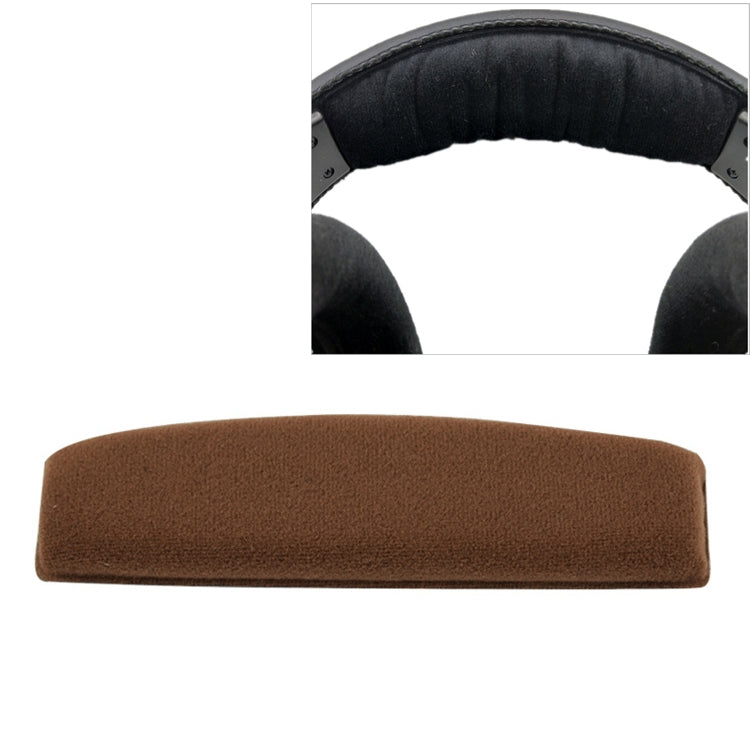 2 PCS For Sennheiser HD515 / HD555 / HD595 / HD598 / HD558 / PC360 Flannel Replacement Headband Head Beam Headgear Cover(Brown) - Earmuff & Pad by PMC TechLife | Online Shopping South Africa | PMC TechLife | Buy Now Pay Later Mobicred