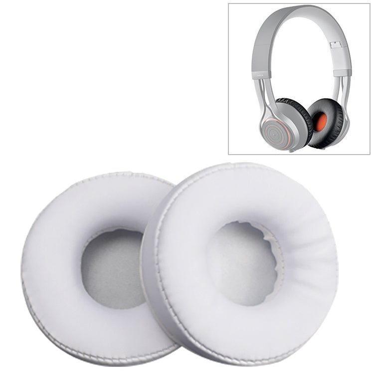 2 PCS For Jabra Revo Wireless Headphone Cushion Sponge Leather Cover Earmuffs Replacement Earpads(White) - Earmuff & Pad by PMC TechLife | Online Shopping South Africa | PMC TechLife