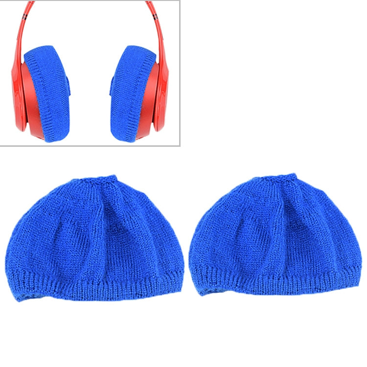 2 PCS Knitted Headphone Dustproof Protective Case for Beats Studio2(Blue) - Anti-dust & Ear Caps by PMC TechLife | Online Shopping South Africa | PMC TechLife