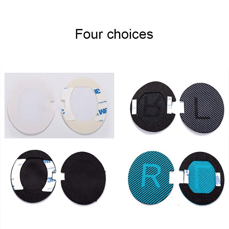 1 Pair Soft Earmuff Headphone Jacket with LR Cotton for BOSE QC2 / QC15 / AE2 / QC25 / QC35(Black) - Earmuff & Pad by PMC TechLife | Online Shopping South Africa | PMC TechLife