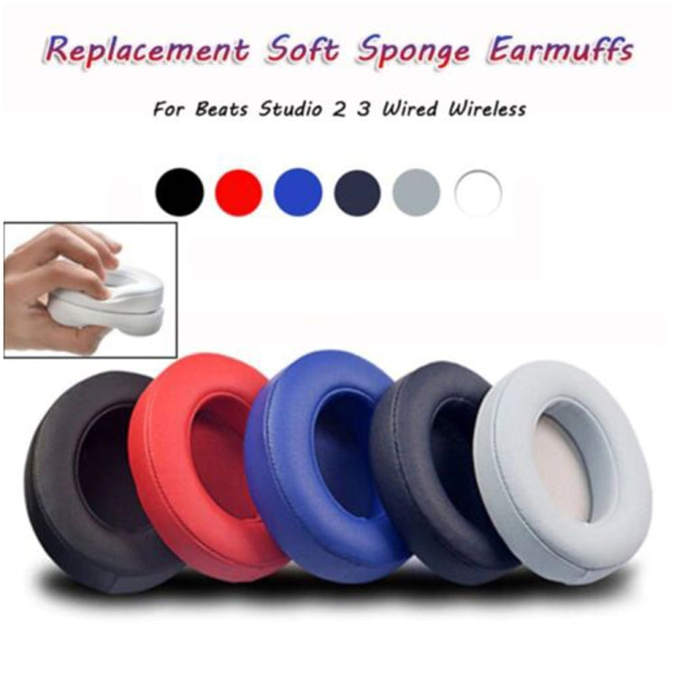 1 Pair Soft Sponge Earmuff Headphone Jacket for Beats Solo 2.0, Wired Version(Grey) - Earmuff & Pad by PMC TechLife | Online Shopping South Africa | PMC TechLife