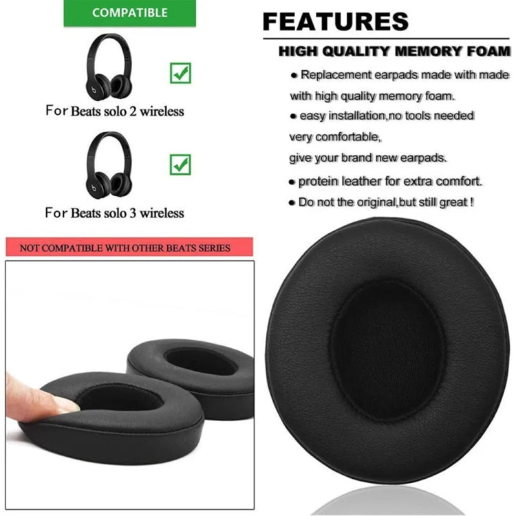 1 Pair Soft Sponge Earmuff Headphone Jacket for Beats Studio 2.0(Red) - Earmuff & Pad by PMC TechLife | Online Shopping South Africa | PMC TechLife