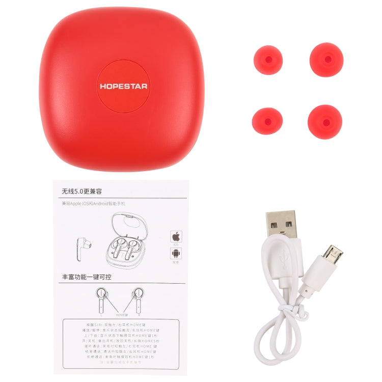 HOPESTAR S11 Bluetooth 5.0 True Wireless Bluetooth Earphone (Red) - TWS Earphone by HOPESTAR | Online Shopping South Africa | PMC TechLife | Buy Now Pay Later Mobicred