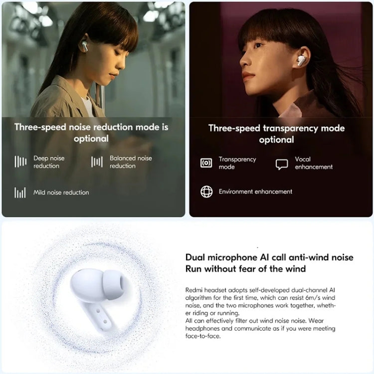 Original Xiaomi Redmi Buds 5 Wireless Bluetooth Earphone (White) - free shipping - PMC TechLife - Order now!