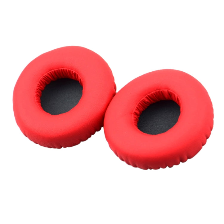 2 PCS For Sony MDR-XB450AP / XB550 / XB650 / XB400 Earphone Cushion Cover Earmuffs Replacement Earpads with Mesh(Red) - Earmuff & Pad by PMC TechLife | Online Shopping South Africa | PMC TechLife