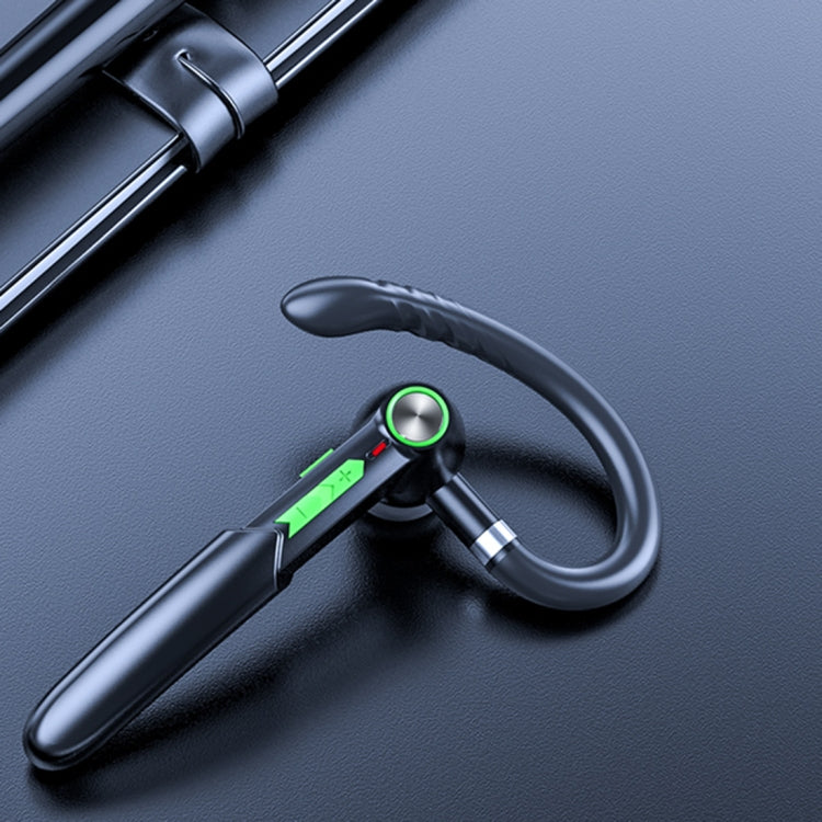 ME-100 TWS Business Rotating Universal True Stereo 5.0 Version Hanging Ear In-Ear Bluetooth Headset(Black+green) - Bluetooth Earphone by PMC TechLife | Online Shopping South Africa | PMC TechLife