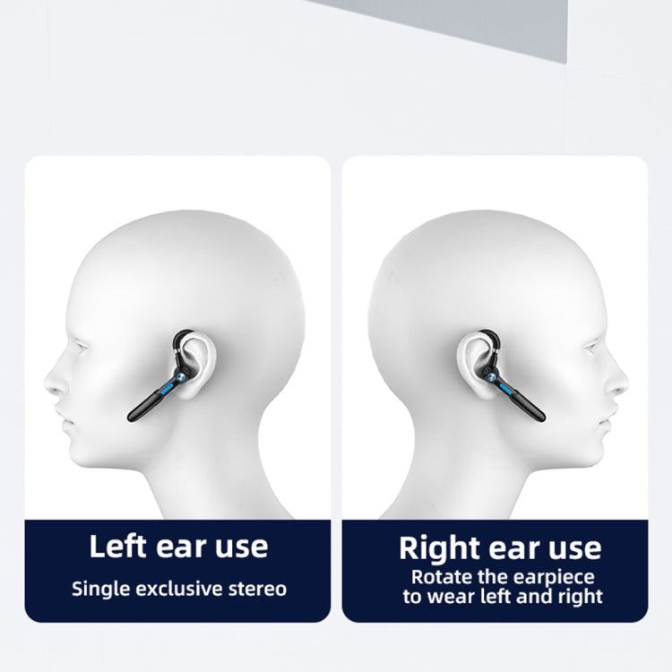 ME-100 TWS Business Rotating Universal True Stereo 5.0 Version Hanging Ear In-Ear Bluetooth Headset(Red + Black) - Bluetooth Earphone by PMC TechLife | Online Shopping South Africa | PMC TechLife