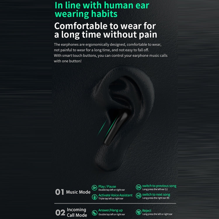 D MOOSTER D02 IPX6 EDC Wireless Bluetooth 5.3 Earphone (Black) - free shipping - PMC TechLife - Order now!