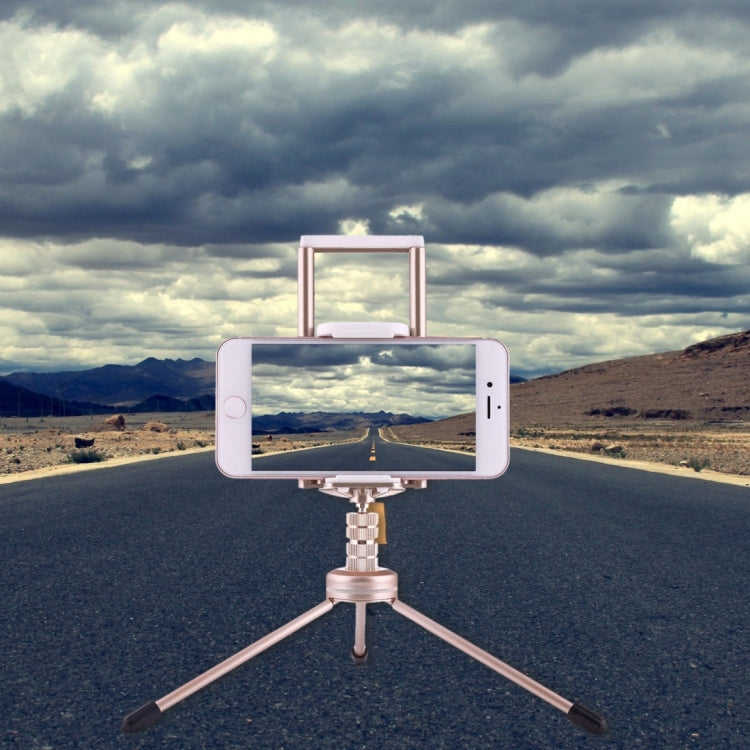 Multi-function Aluminum Alloy Tripod Mount Holder Stand , for iPad, iPhone, Samsung, Lenovo, Sony and other Smartphones & Tablets & Digital Cameras(Gold) - free shipping - PMC TechLife - Order now!