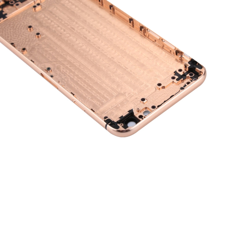 5 in 1 Full Assembly Metal Housing Cover with Appearance Imitation of iX for iPhone 6, Including Back Cover & Card Tray & Volume Control Key & Power Button & Mute Switch Vibrator Key, No Headphone Jack (Gold+White) - free shipping - PMC TechLife - Order now!