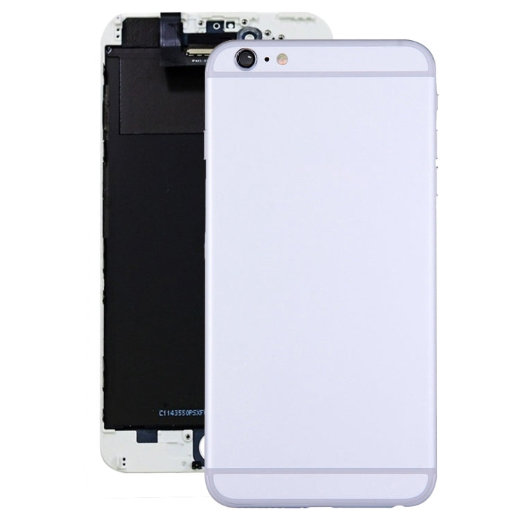 Full Housing Back Cover with Power Button & Volume Button Flex Cable for iPhone 6 Plus(Silver) - iPhone 6/6 Plus Parts by PMC TechLife | Online Shopping South Africa | PMC TechLife