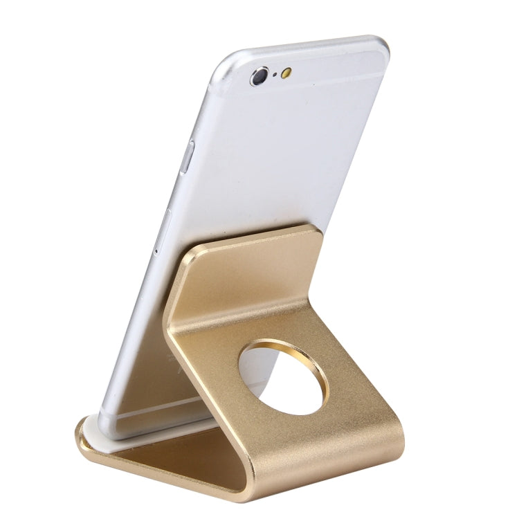 Exquisite Aluminium Alloy Desktop Holder Stand DOCK Cradle For iPhone, Galaxy, Huawei, Xiaomi, LG, HTC and 7 inch Tablet(Gold) - Desktop Holder by PMC TechLife | Online Shopping South Africa | PMC TechLife
