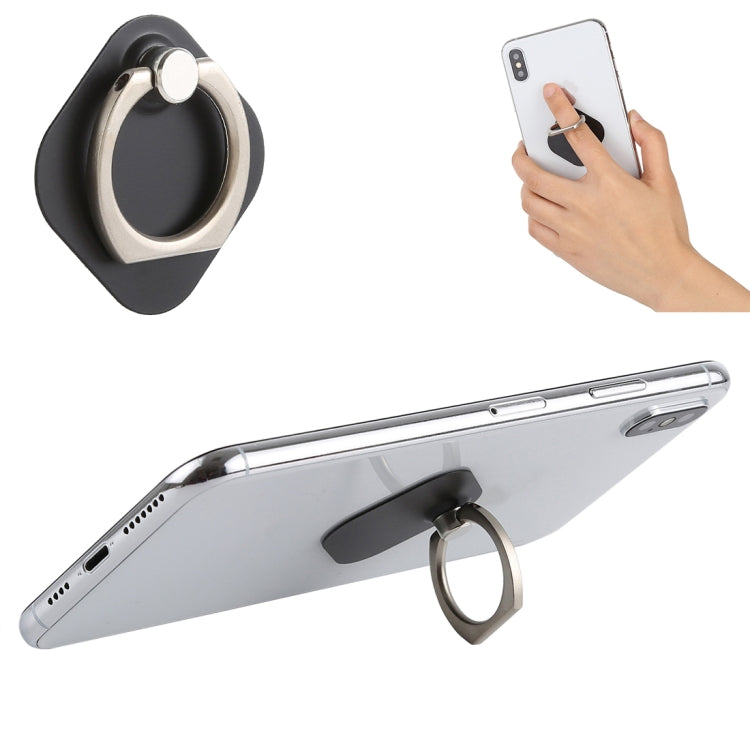 Ring Phone Metal Holder for iPad, iPhone, Galaxy, Huawei, Xiaomi, LG, HTC and Other Smart Phones (Black) - Ring Holder by PMC TechLife | Online Shopping South Africa | PMC TechLife