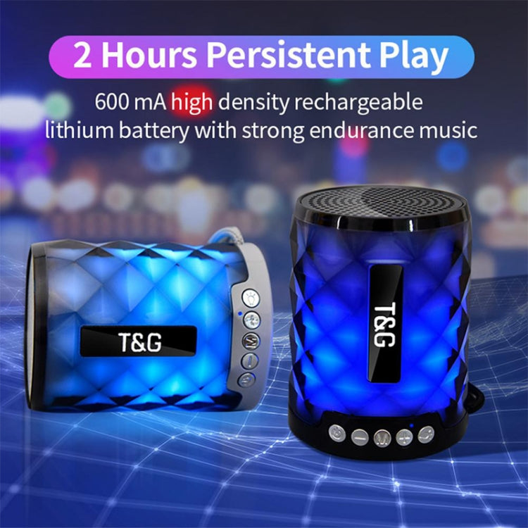 T&G TG155 Bluetooth 4.2 Mini Portable Wireless Bluetooth Speaker with Colorful Lights(Grey) - Mini Speaker by T&G | Online Shopping South Africa | PMC TechLife | Buy Now Pay Later Mobicred