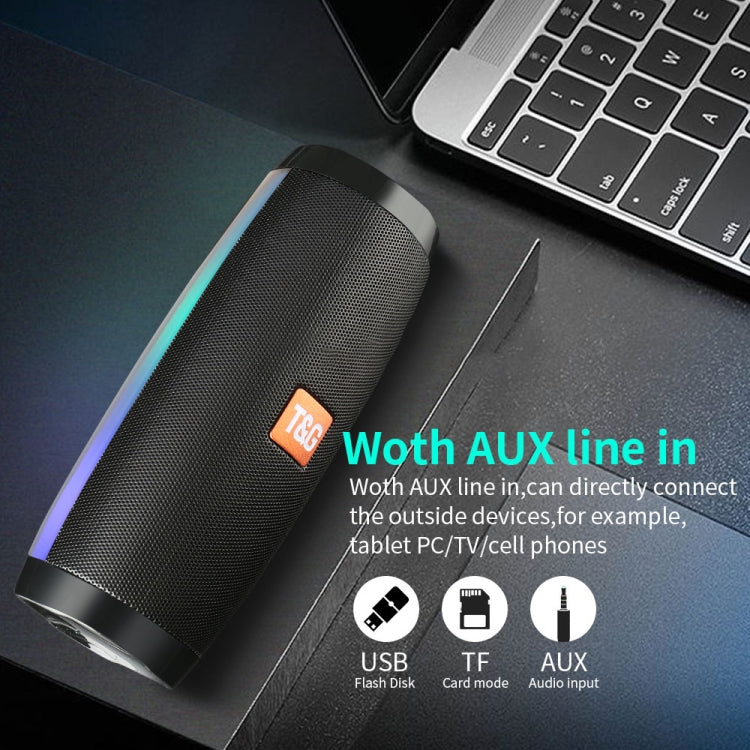 T&G TG157 Bluetooth 4.2 Mini Portable Wireless Bluetooth Speaker with Melody Colorful Lights(Green) - Mini Speaker by T&G | Online Shopping South Africa | PMC TechLife | Buy Now Pay Later Mobicred