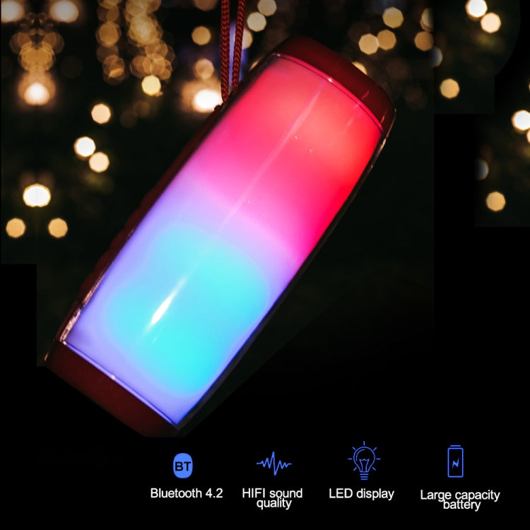 T&G TG157 Bluetooth 4.2 Mini Portable Wireless Bluetooth Speaker with Melody Colorful Lights(Green) - Mini Speaker by T&G | Online Shopping South Africa | PMC TechLife | Buy Now Pay Later Mobicred