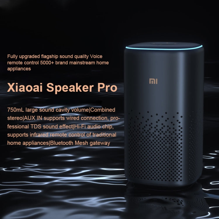 Xiaomi Xiaoai Speaker Pro with 750mL Large Sound Cavity Volume / AUX IN Wired Connection / Combo Stereo / Professional DTS Audio / Hi-Fi Audio chip / Infrared Remote Control Traditional Home Appliances / Bluetooth Mesh Gateway - free shipping - PMC TechLife - Order now!