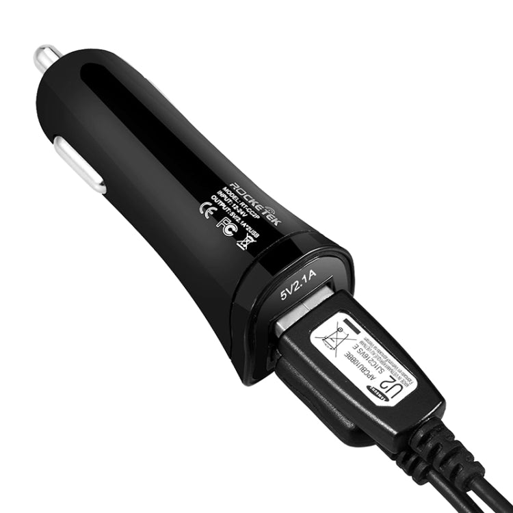 ROCKETEK CC2P DC 5V 4.2A Dual USB Smart Car Charger - Car Charger by ROCKETEK | Online Shopping South Africa | PMC TechLife | Buy Now Pay Later Mobicred