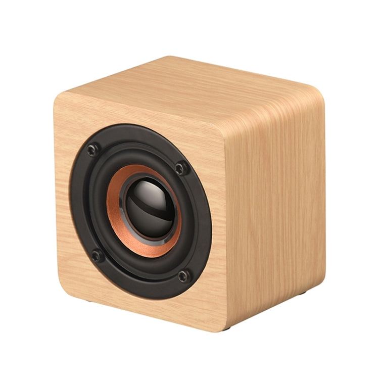 Q1 Wooden Mini Portable Mega Bass Wireless Bluetooth Speaker(Yellow) - Mini Speaker by PMC TechLife | Online Shopping South Africa | PMC TechLife