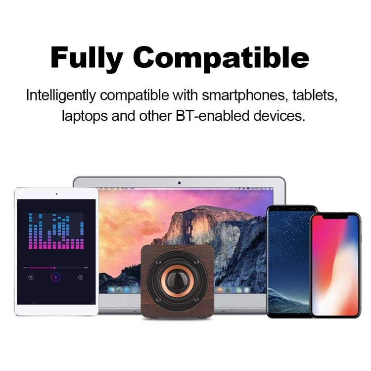 Q1 Wooden Mini Portable Mega Bass Wireless Bluetooth Speaker(Yellow) - Mini Speaker by PMC TechLife | Online Shopping South Africa | PMC TechLife