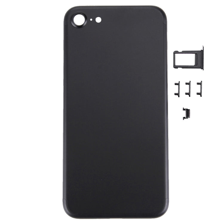 5 in 1 for iPhone 7 (Back Cover + Card Tray + Volume Control Key + Power Button + Mute Switch Vibrator Key) Full Assembly Housing Cover(Black) - Back Cover by PMC TechLife | Online Shopping South Africa | PMC TechLife