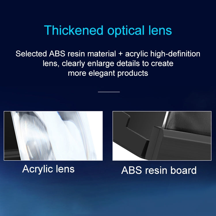 F18 12 inch Rotatable Folding Universal Mobile Phone Screen Amplifier HD Video Amplifier with Block Light Card, Book Shape Version(Blue) - Screen Magnifier by PMC TechLife | Online Shopping South Africa | PMC TechLife