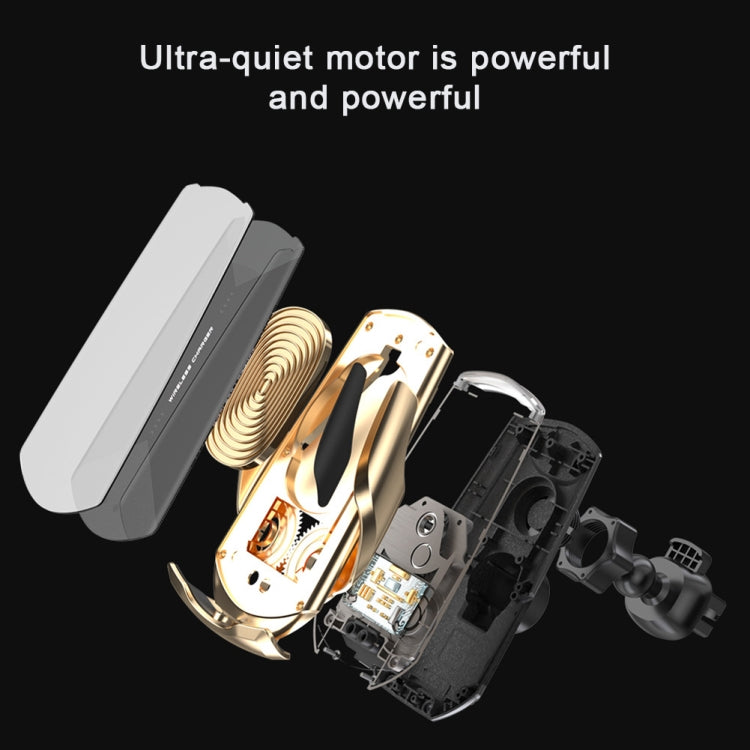 Q2 15W Universal Rotation Infrared Induction Magnetic Car Wireless Charging Mobile Phone Holder with Micro USB + 8 Pin + Type-C / USB-C Magnetic Connector(Black) - free shipping - PMC TechLife - Order now!