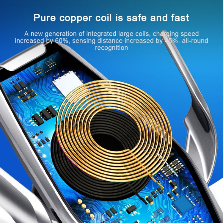 S7 15W QI 360 Degree Rotatable Infrared Induction Car Air Outlet Wireless Charging Mobile Phone Holder for 4.0-6.5 inch Mobile Phones(Gold) - free shipping - PMC TechLife - Order now!