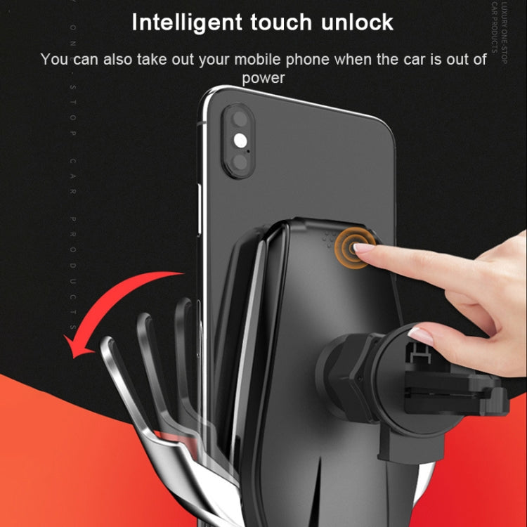 S7 15W QI 360 Degree Rotatable Infrared Induction Car Air Outlet Wireless Charging Mobile Phone Holder for 4.0-6.5 inch Mobile Phones(Silver) - free shipping - PMC TechLife - Order now!
