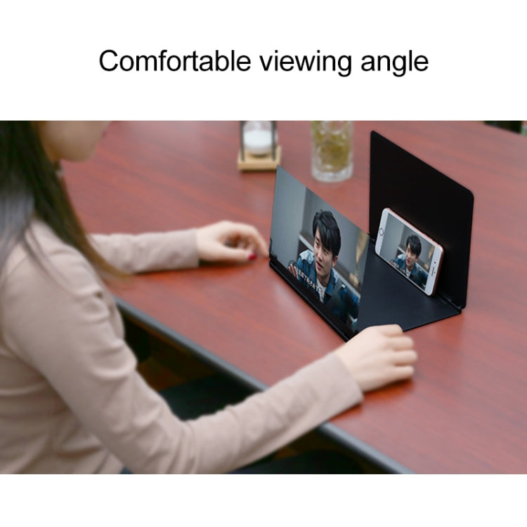 9X Ultra-thin Mobile Phone Eye Protection Screen Magnifier (Black) - Screen Magnifier by PMC TechLife | Online Shopping South Africa | PMC TechLife