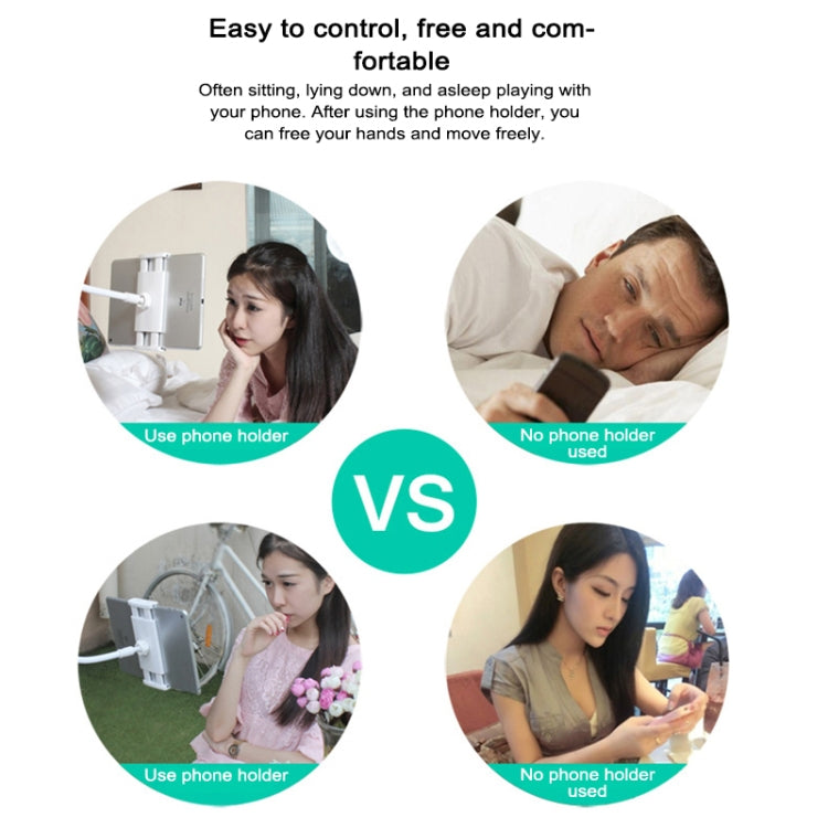 UBN-20 Universal 360 Degrees Rotating Detachable Three-stage Lazy Bracket Mobile Phone / Tablet Desktop Bracket (Grey) - Desktop Holder by PMC TechLife | Online Shopping South Africa | PMC TechLife