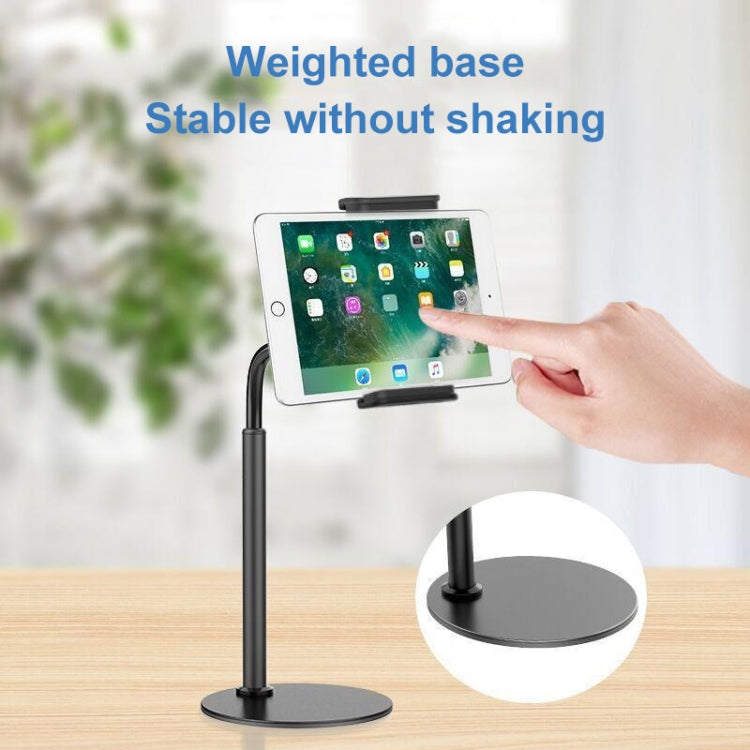 ZM-15 Rotatable Aluminum Alloy Desktop Stand Lazy Stand for 4.7-12.9 inch Mobile Phones / Tablets(Black) - Desktop Holder by PMC TechLife | Online Shopping South Africa | PMC TechLife