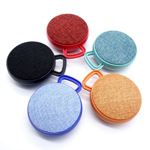 A01L Cloth Texture Round Portable Mini Bluetooth Speaker, Support Hands-free Call & TF Card(Black) - Mini Speaker by PMC TechLife | Online Shopping South Africa | PMC TechLife