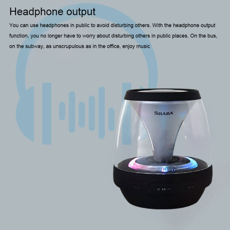 SHABA VS-18 Bluetooth 4.2 Multi-function Portable Small Magic Lamp Colorful Wireless Bluetooth Speaker (White) - Mini Speaker by PMC TechLife | Online Shopping South Africa | PMC TechLife