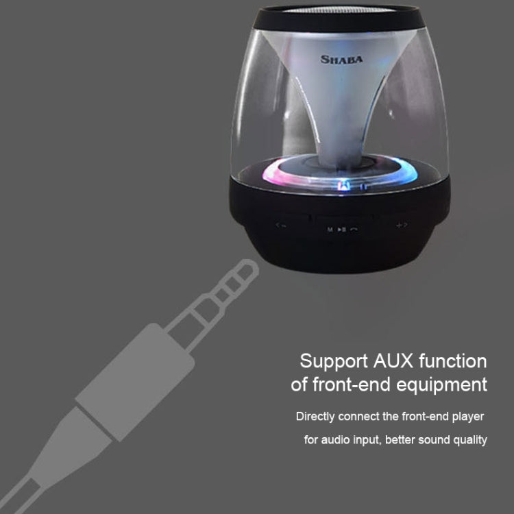 SHABA VS-18 Bluetooth 4.2 Multi-function Portable Small Magic Lamp Colorful Wireless Bluetooth Speaker (White) - Mini Speaker by PMC TechLife | Online Shopping South Africa | PMC TechLife